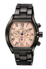Porsamo Bleu Bruno luxury men's stainless steel watch, black, rose 203BBRS