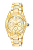 Porsamo Bleu Valentina luxury women's stainless steel watch, gold, white 541BVAS