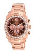 Porsamo Bleu Milan Crystal Luxury Women's Stainless Steel Watch, Swarovski® Crystals, Rose, 038FMCS