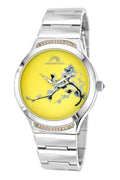 Porsmao Bleu Carmen Luxury Women's Stainless Steel Watch, Silver, Yellow 991DCAS