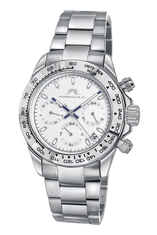 Porsamo Bleu Alexis Luxury Women's Watch Stainless Steel, Silver, White, 921AALS