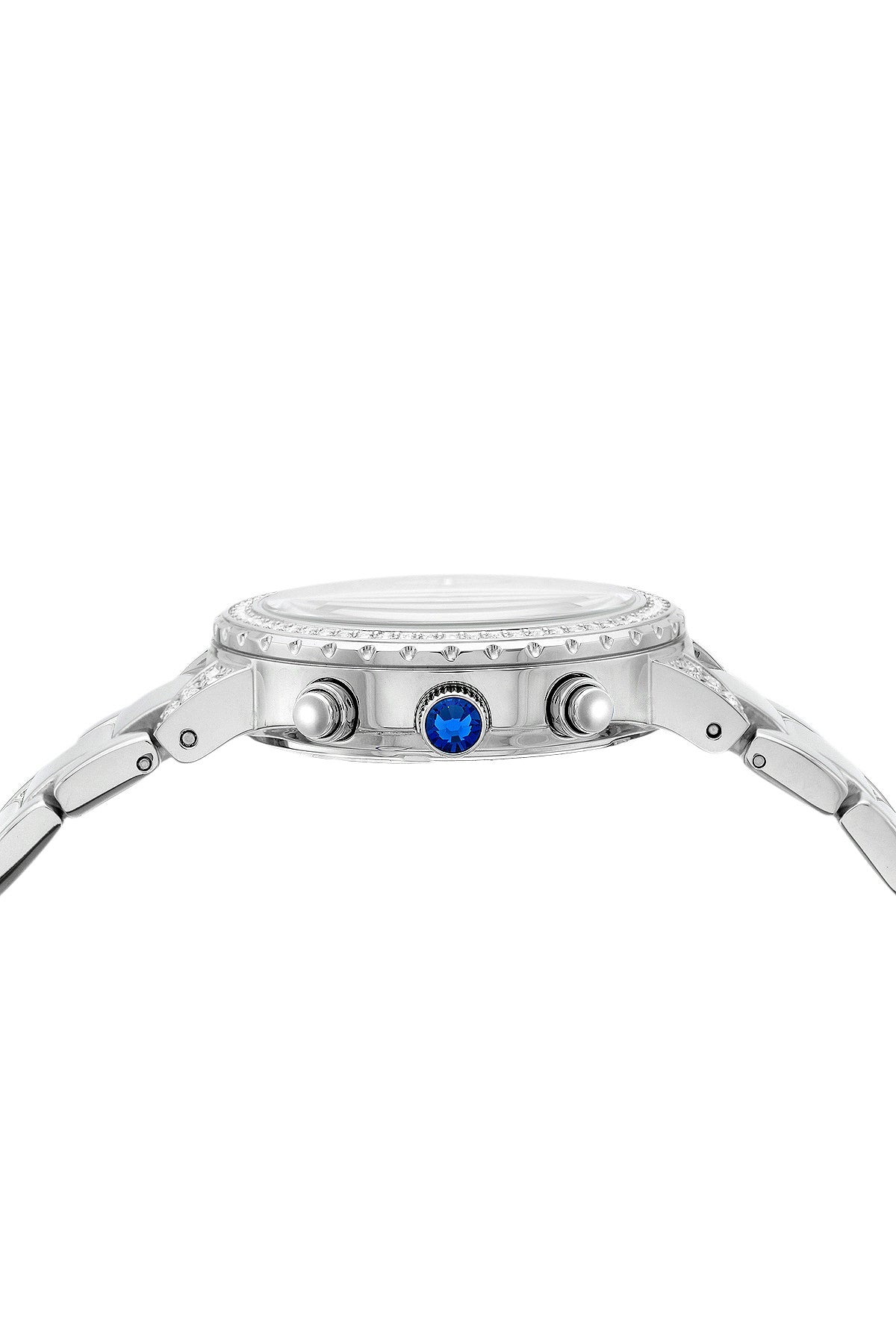 Porsamo Bleu Pilar luxury chronograph women's stainless steel watch, silver, white 501APIS