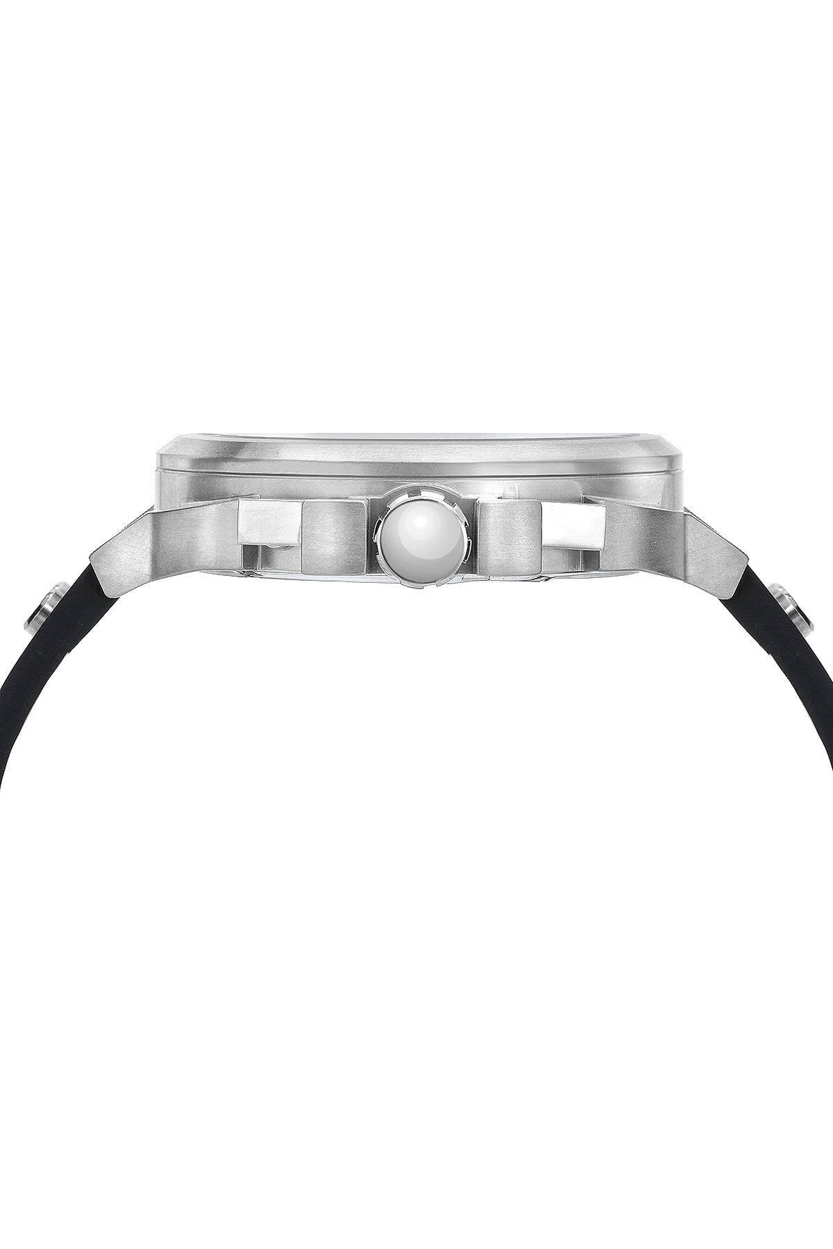 Porsamo Bleu Connor luxury chronograph men's watch, genuine leather band, silver, black 422ACOL