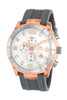 Porsamo Bleu Ethan luxury chronograph men's watch, silicone strap, rose, grey 411CETR