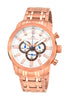 Porsamo Bleu Demetrios luxury chronograph men's stainless steel watch, rose 601CDES