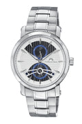 Porsamo Bleu Russel Luxury Multi Function Men's Stainless Steel Watch, Silver, Blue, Black 1171ARUS