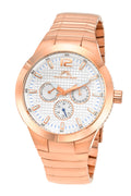 Porsamo Bleu Luca Luxury Men's Stainless Steel Watch, Rose, White 531CLUS