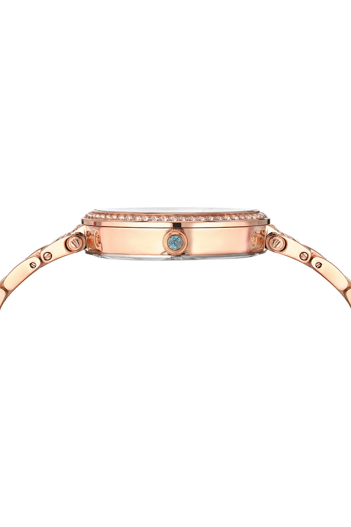 Porsamo Bleu Chantal Luxury Topaz Women's Stainless Steel Watch, Rose, White 671CCHS