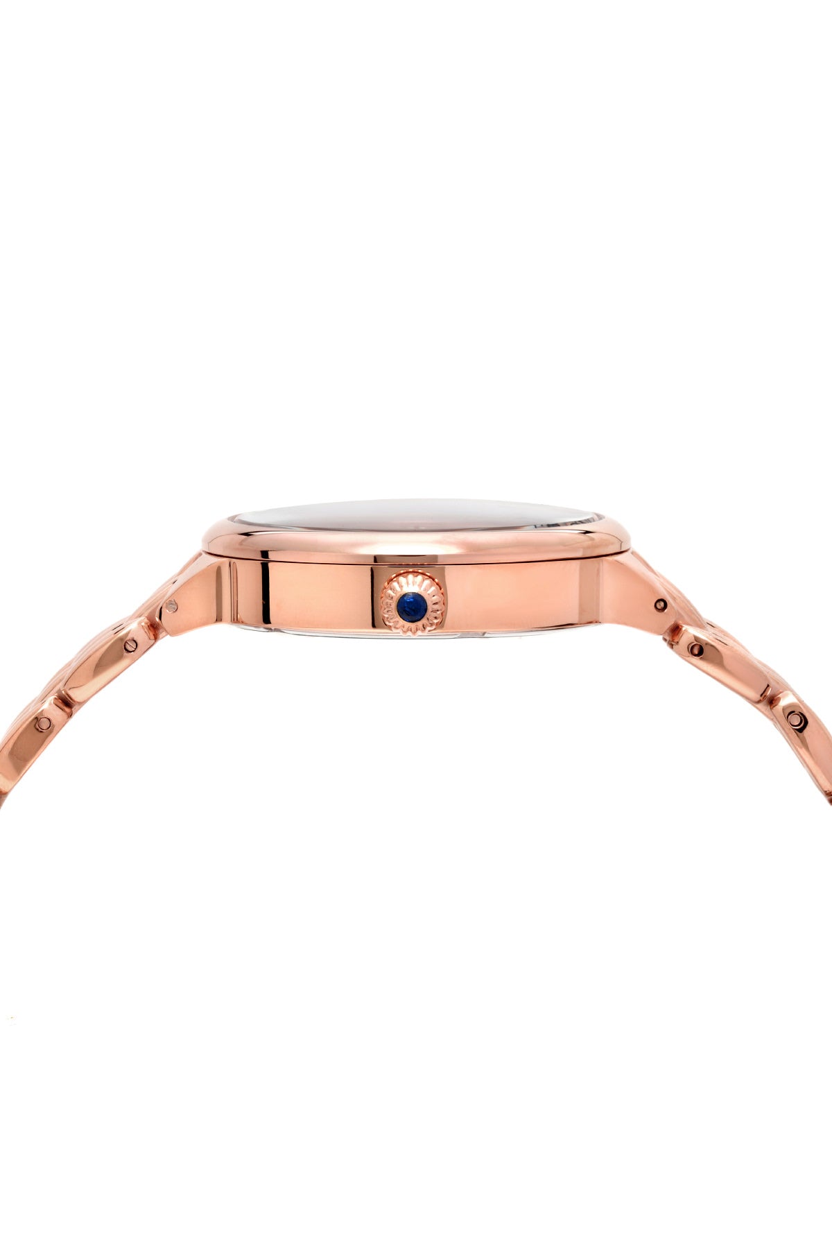 Porsamo Bleu Claire Luxury Diamond Women's Stainless Steel Watch, Rose, Black 722CCLS