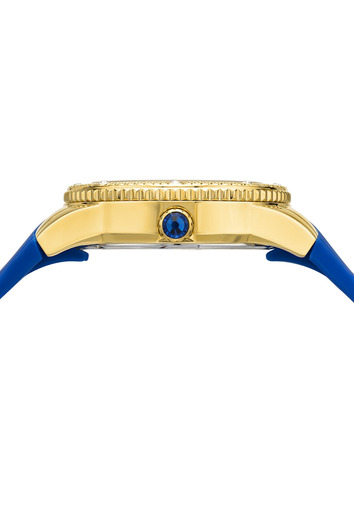 Porsamo Bleu Linda Luxury Women's Watch, Silicone Strap, Gold, Blue 492BLIR