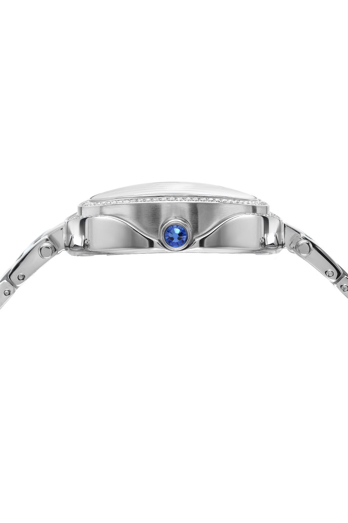 Porsamo Bleu South Sea Crystal Luxury Women's Stainless Steel Watch, Silver 104ESSC