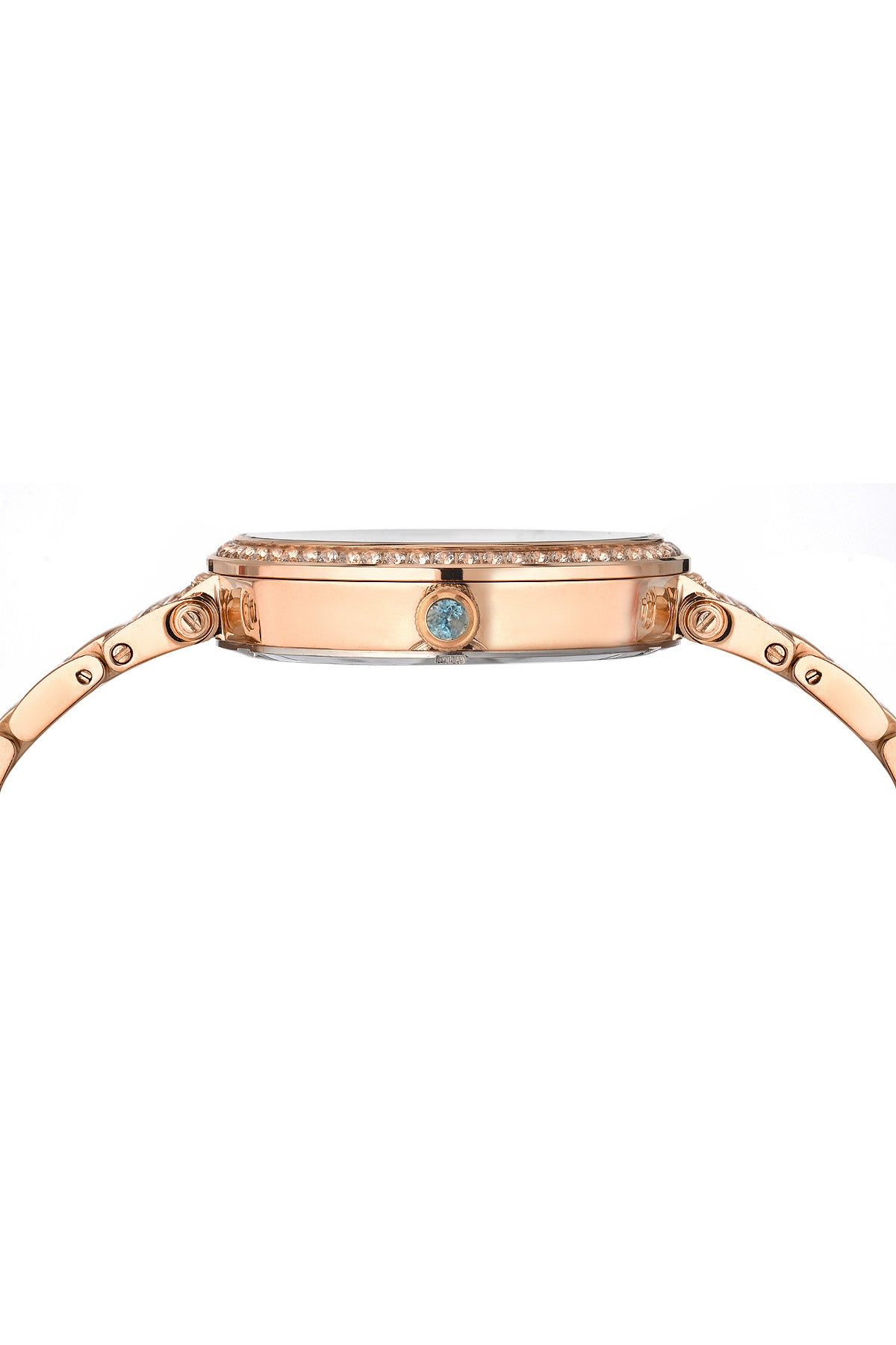 Porsamo Bleu Chantal Luxury Topaz Women's Stainless Steel Watch, Rose, Brown 672CCHS