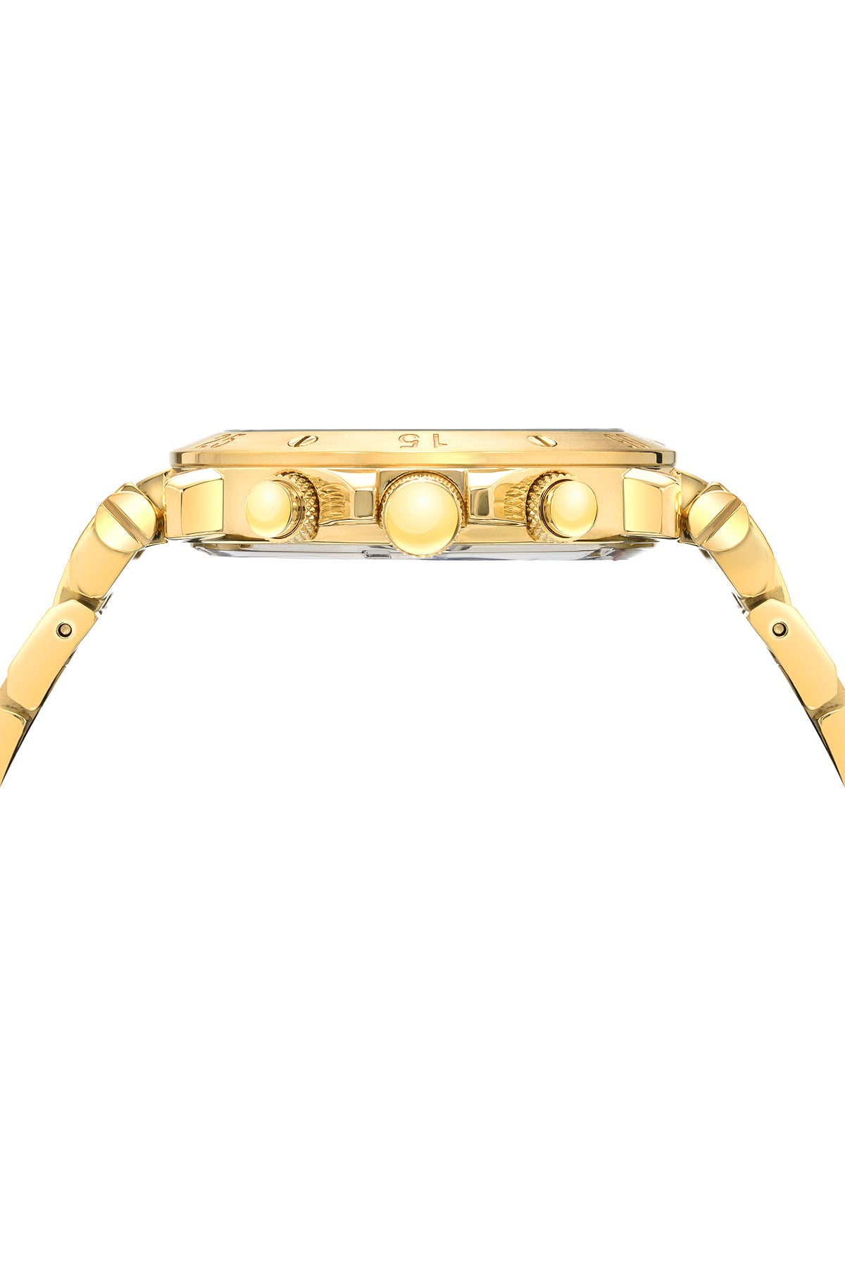 Porsamo Bleu Sasha luxury chronograph men's stainless steel watch, gold, white 441BSAS