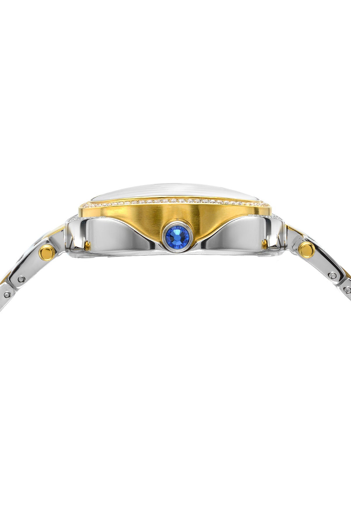 Porsamo Bleu South Sea Crystal Luxury Women's Stainless Steel Watch, Silver, Gold 104FSSC