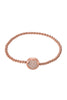 Stretch bead bracelet with topaz 509BR