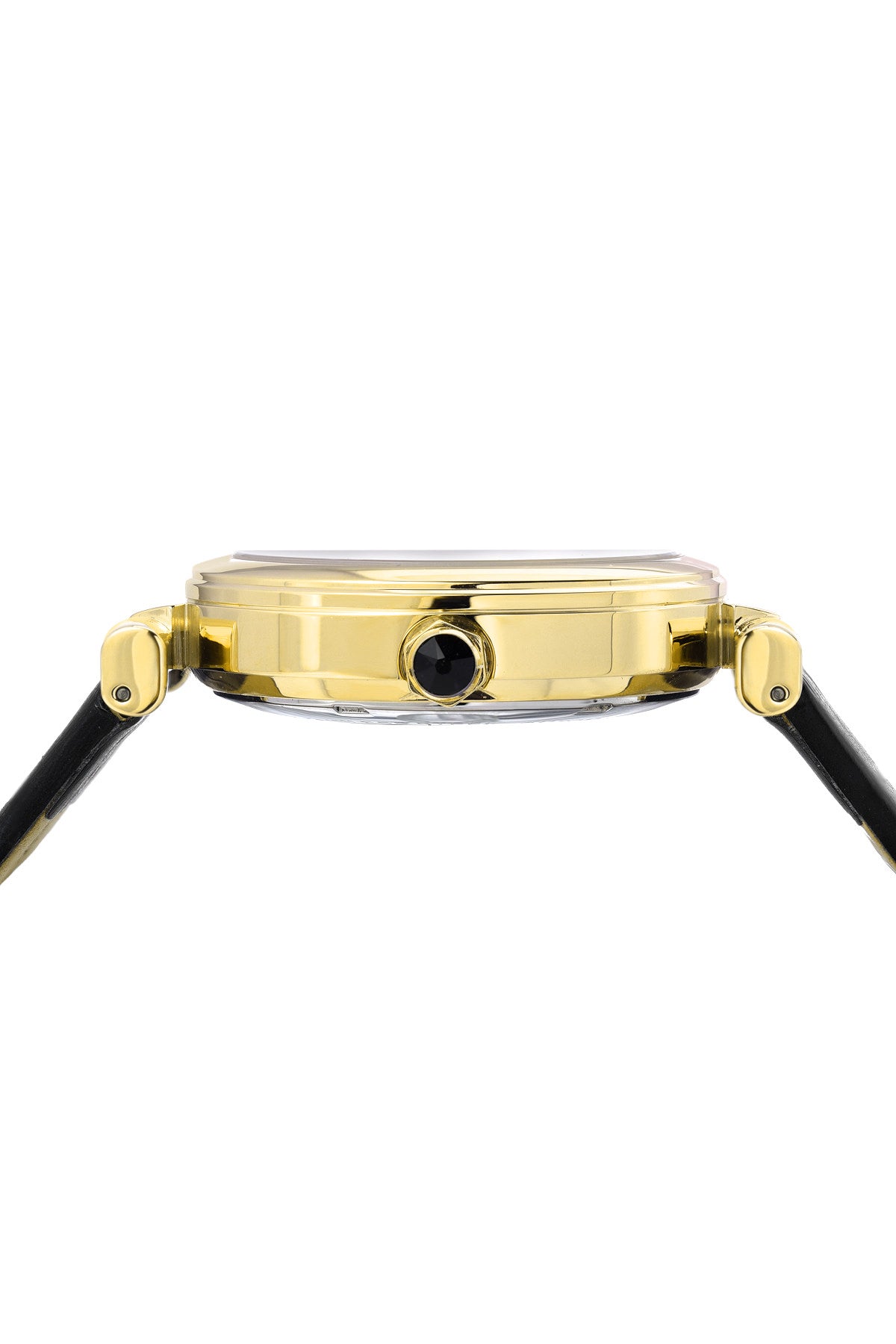 Porsamo Bleu Coco Luxury Automatic Women's Watch, Genuine Leather Band, Gold, Black 811BCOL