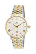 Porsamo Bleu Antonia Luxury Slim Women's Stainless Steel Watch, Silver, Gold 432AANS
