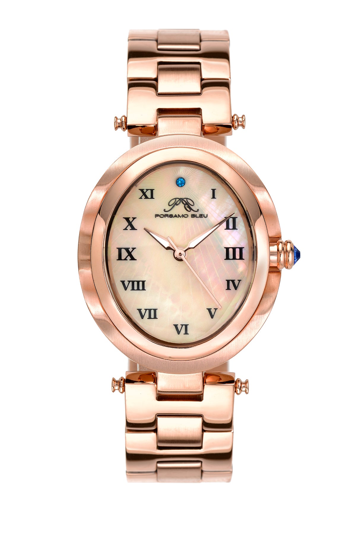 Porsamo Bleu South Sea Oval Luxury Women's Stainless Steel Watch, Rose 105ASSO