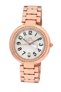 Porsamo Bleu Sofia Luxury Women's Stainless Steel Watch, Rose, White 951CSOS