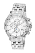 Porsamo Bleu Lorenzo Luxury Chronograph Men's Stainless Steel Watch, Silver 561ALOS