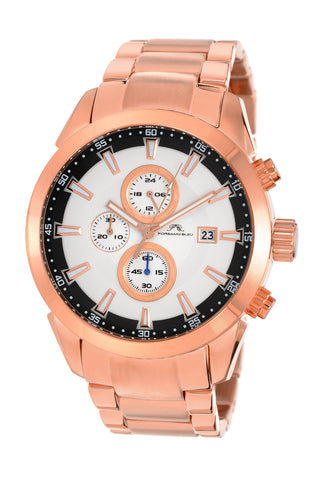 Porsamo Bleu Enzo Luxury Chronograph Men's Stainless Steel Watch, Rose 451CENS
