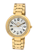 Porsamo Bleu Sofia Luxury Women's Stainless Steel Watch, Gold, White 951BSOS