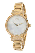 Porsamo Bleu Chantal Luxury Topaz Women's Stainless Steel Watch, Gold, White 671BCHS