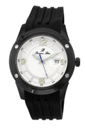 Porsamo Bleu Tokyo Luxury Automatic Men's Watch, Silicone Strap, Black, White 172CTOR