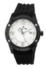 Porsamo Bleu Tokyo luxury Automatic men's watch, silicone strap, black, white 172CTOR