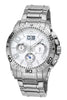 Porsamo Bleu Francoise Luxury Chronograph Men's Stainless Steel Watch, Silver, White 242AFRS