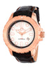 Porsamo Bleu Tommy luxury men's watch, genuine leather band, rose, brown 632BTOL