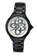Porsamo Bleu Paris Luxury Diamond Women's Stainless Steel Watch, Black 132EPAS