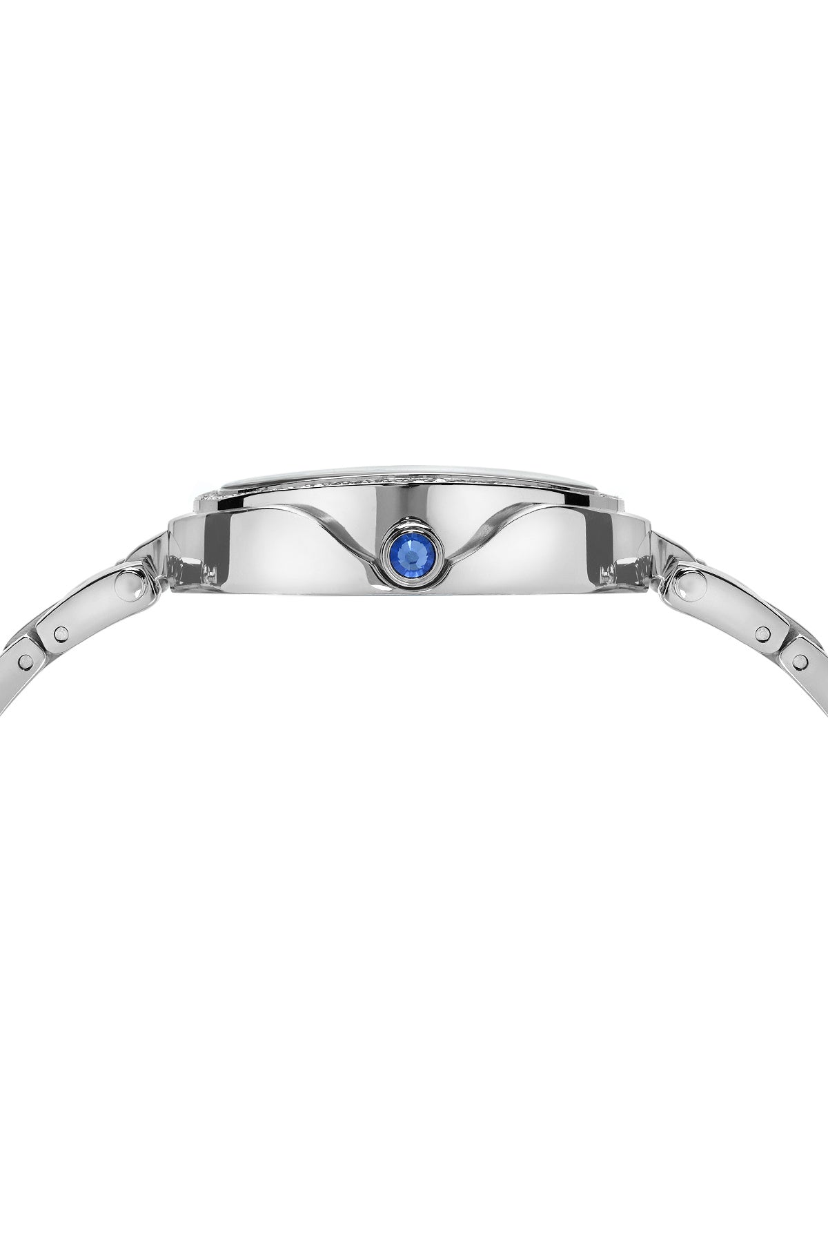 Porsamo Bleu South Sea Oval Crystal Luxury Women's Stainless Steel Watch, Silver 106ESSO