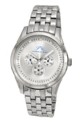 Porsamo Bleu Vince Luxury Diamond Men's Stainless Steel Watch, Silver 751AVIS