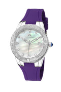 Porsamo Bleu Linda Luxury Women's Watch, Silicone Strap, Silver, Purple 493CLIR