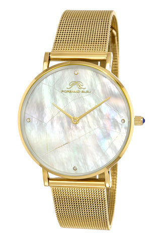 Porsamo Bleu Paloma luxury diamond women's watch, interchangeable bands, gold, white, grey 851BPAS